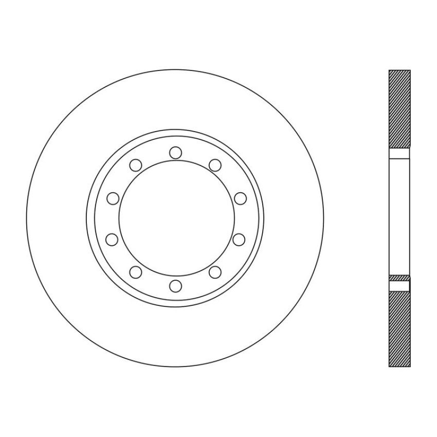 CENTRIC PARTS 121.99089 C-Tek Standard Brake Rotor