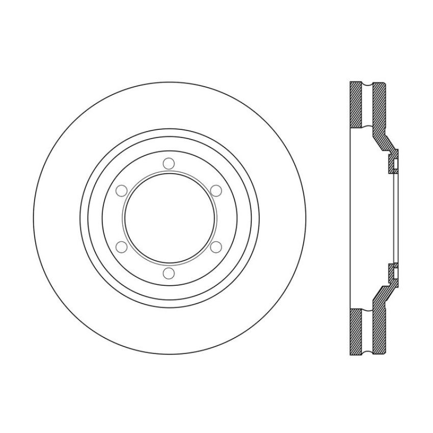 CENTRIC PARTS 121.99090 C-Tek Standard Brake Rotor