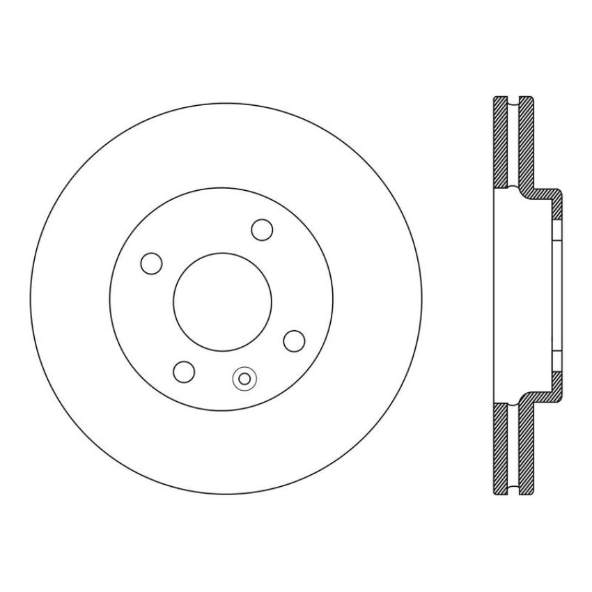 CENTRIC PARTS 121.99091 C-Tek Standard Brake Rotor