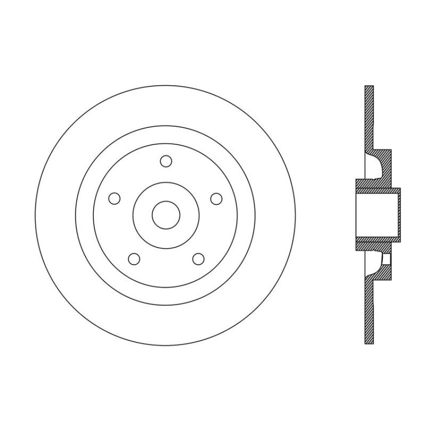 CENTRIC PARTS 121.99093 C-Tek Standard Brake Rotor