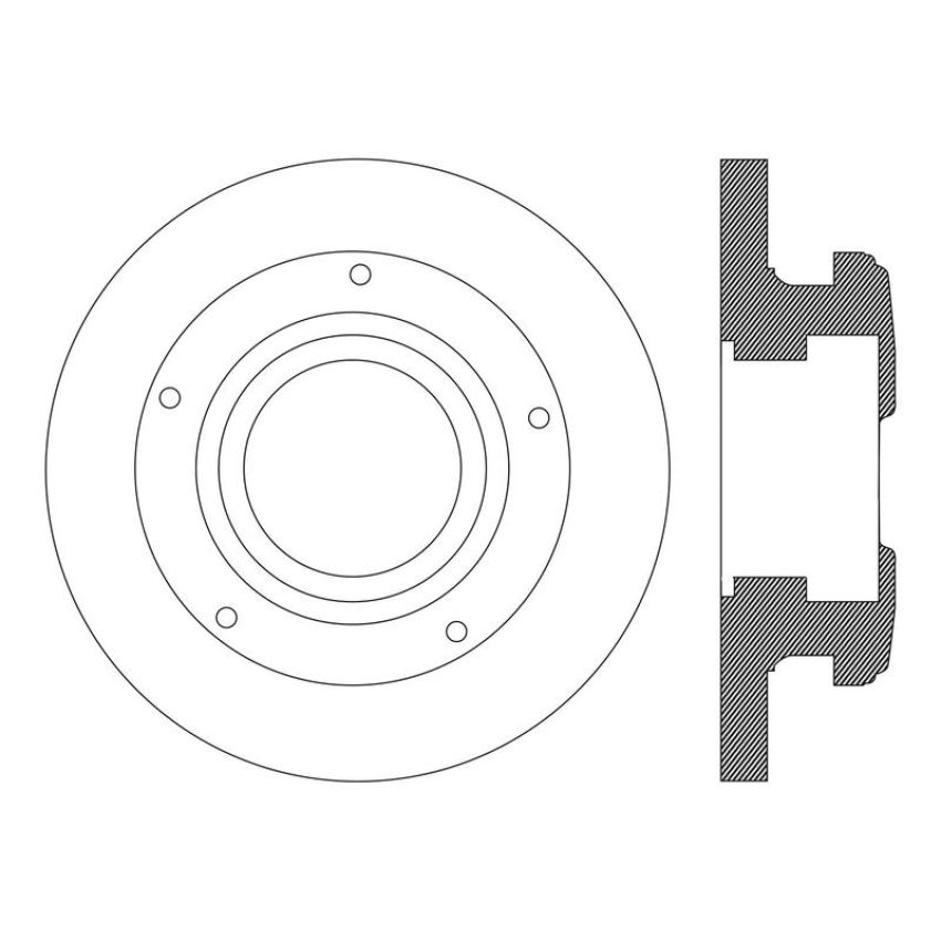 CENTRIC PARTS 121.99098 C-Tek Standard Brake Rotor