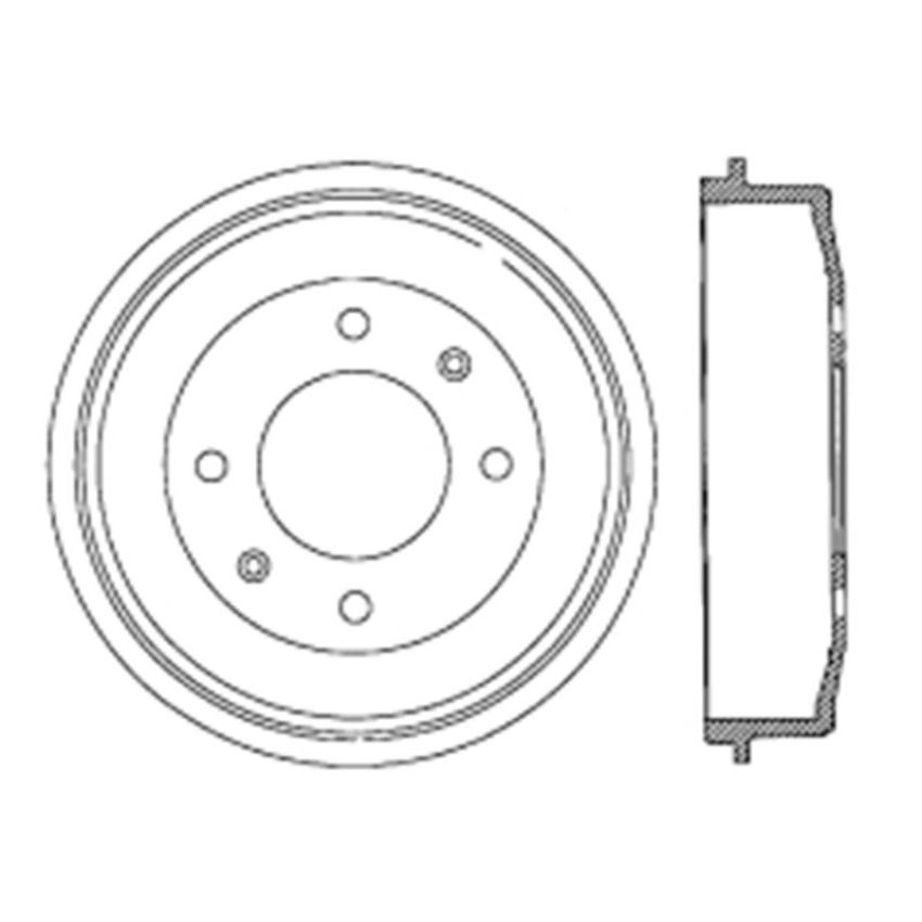 CENTRIC PARTS 122.10001 Centric Premium Brake Drum