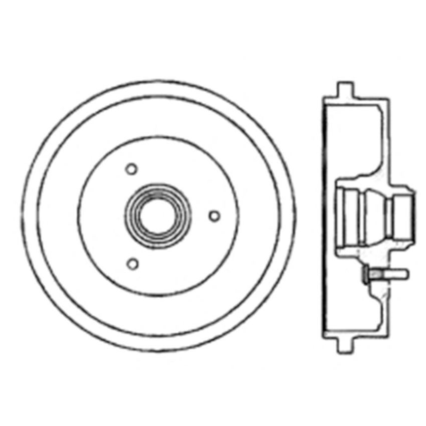 CENTRIC PARTS 122.11000 Centric Premium Brake Drum