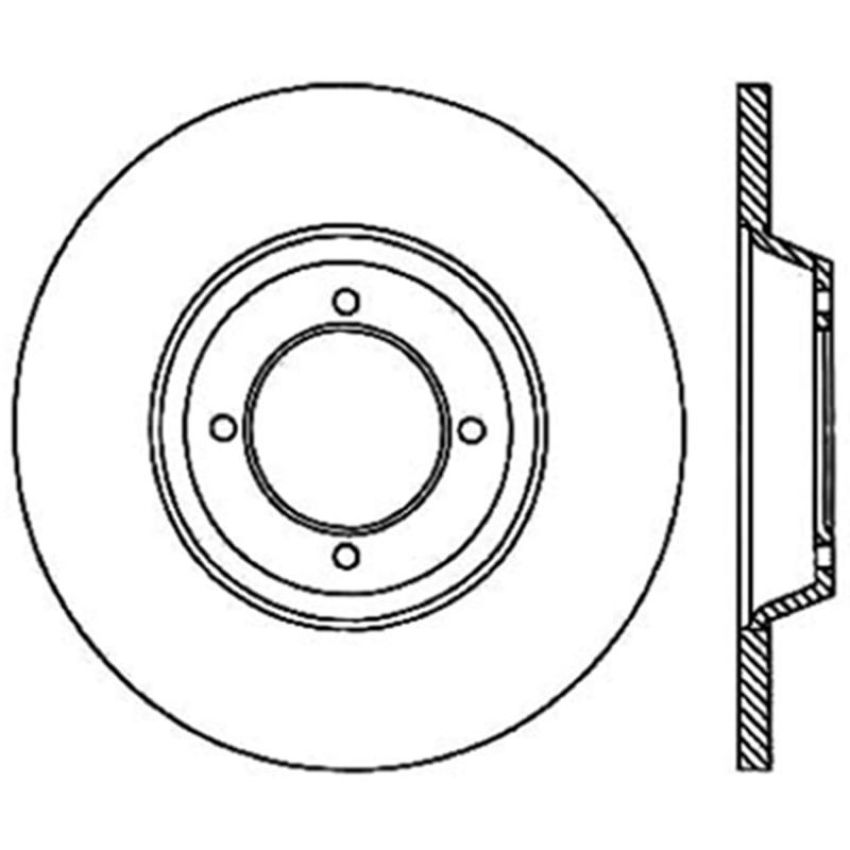 CENTRIC PARTS 122.30002 Centric Premium Brake Drum