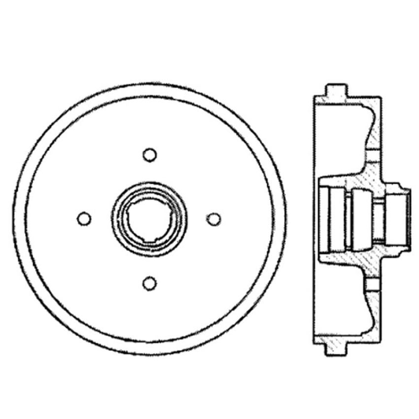CENTRIC PARTS 122.33001 Centric Premium Brake Drum