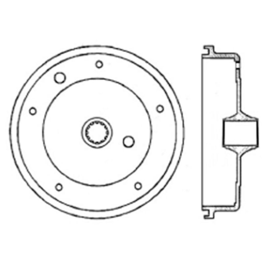 CENTRIC PARTS 122.33003 Centric Premium Brake Drum