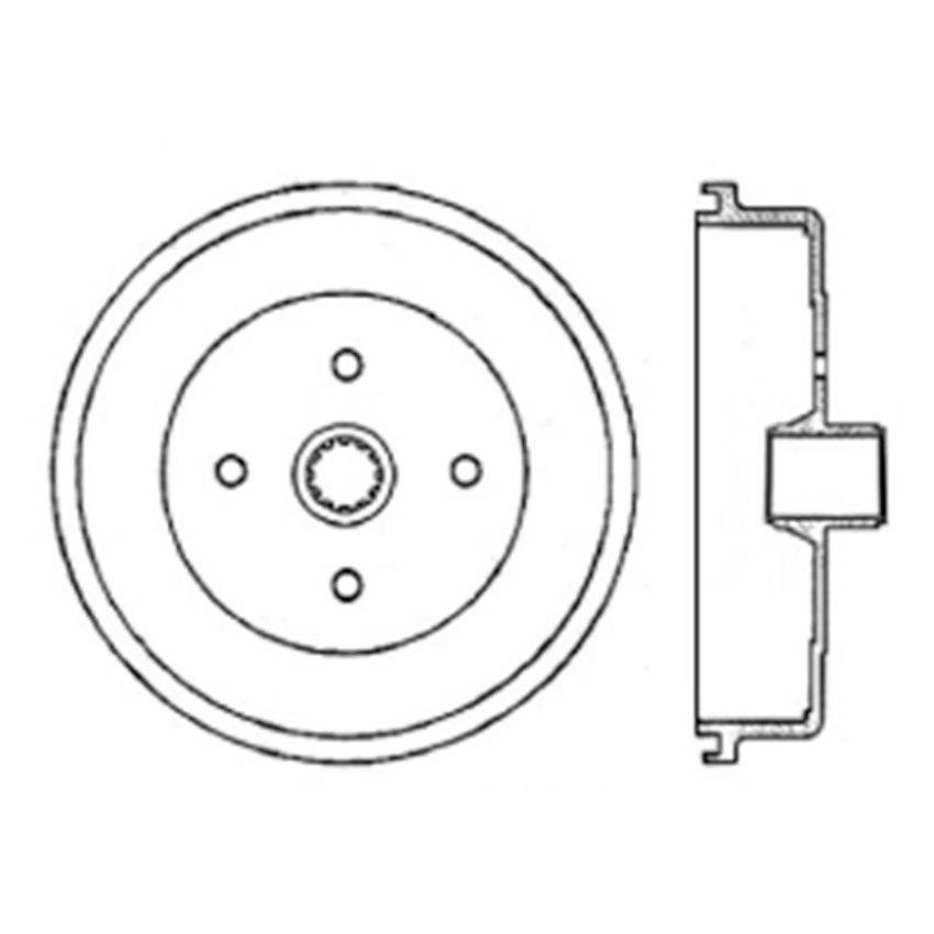CENTRIC PARTS 122.33004 Centric Premium Brake Drum