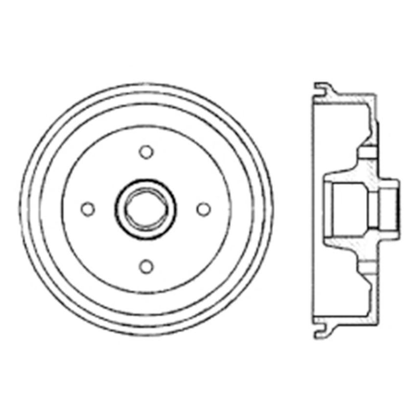 CENTRIC PARTS 122.33005 Centric Premium Brake Drum