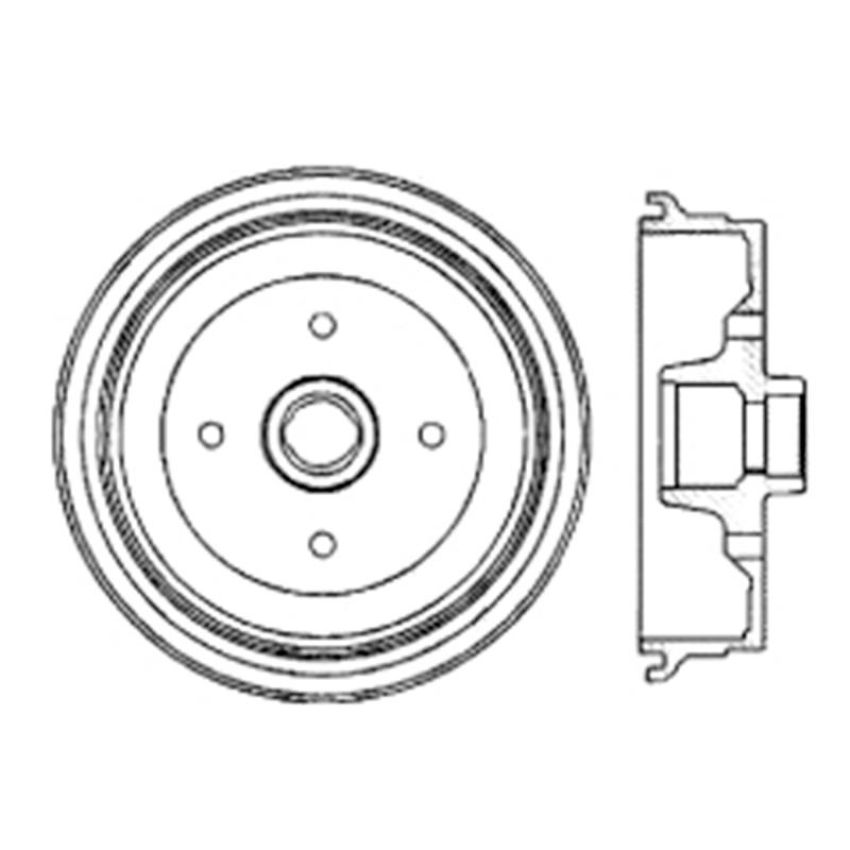 CENTRIC PARTS 122.33006 Centric Premium Brake Drum