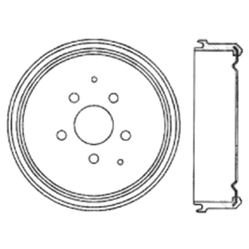 CENTRIC PARTS 122.33008 Centric Premium Brake Drum