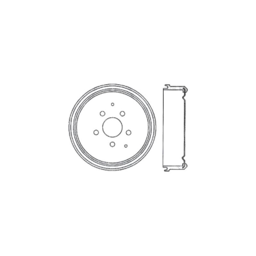 CENTRIC PARTS 122.33014 Centric Premium Brake Drum