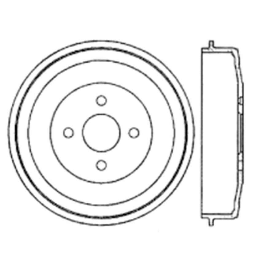 CENTRIC PARTS 122.34001 Centric Premium Brake Drum