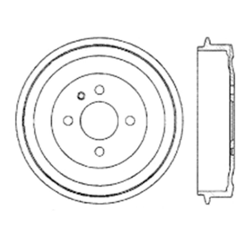 CENTRIC PARTS 122.34003 Centric Premium Brake Drum