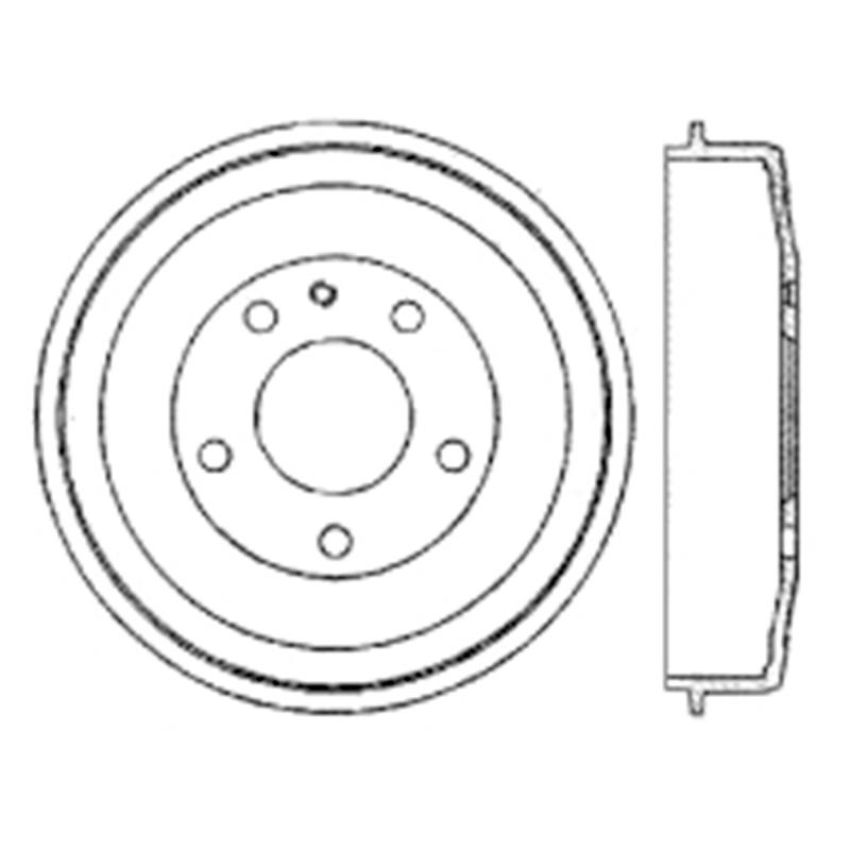 CENTRIC PARTS 122.34004 Centric Premium Brake Drum