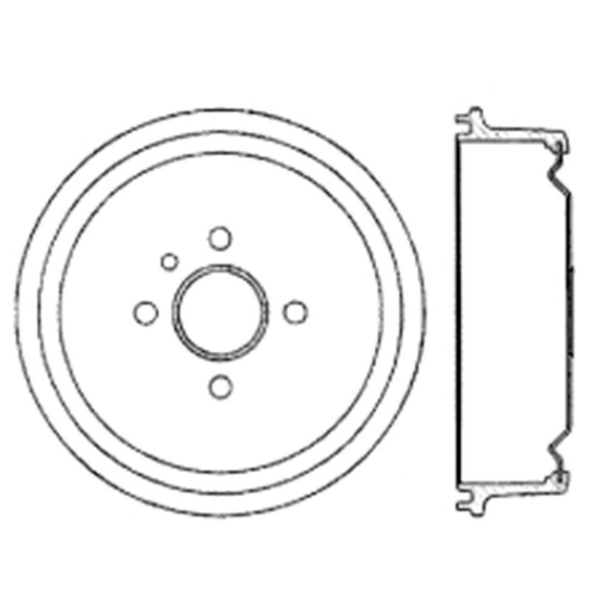 CENTRIC PARTS 122.36000 Centric Premium Brake Drum