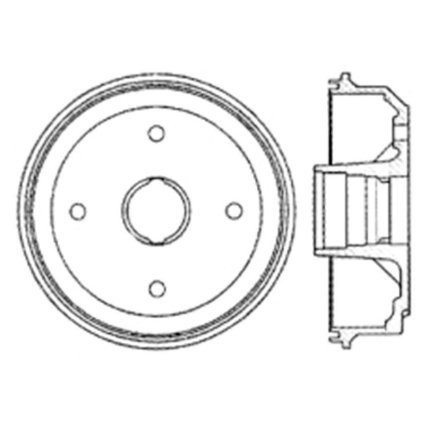 CENTRIC PARTS 122.40000 Centric Premium Brake Drum