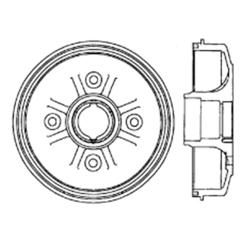 CENTRIC PARTS 122.40001 Centric Premium Brake Drum