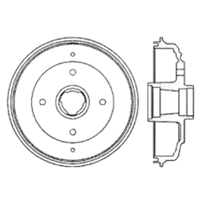 CENTRIC PARTS 122.40003 Centric Premium Brake Drum