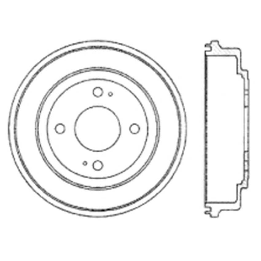 CENTRIC PARTS 122.40009 Centric Premium Brake Drum