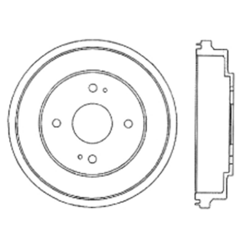 CENTRIC PARTS 122.40011 Centric Premium Brake Drum