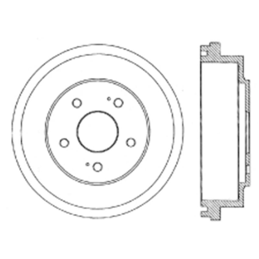 CENTRIC PARTS 122.40012 Centric Premium Brake Drum