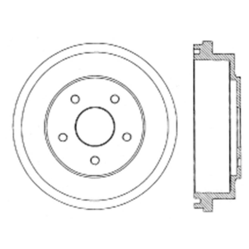 CENTRIC PARTS 122.40013 Centric Premium Brake Drum