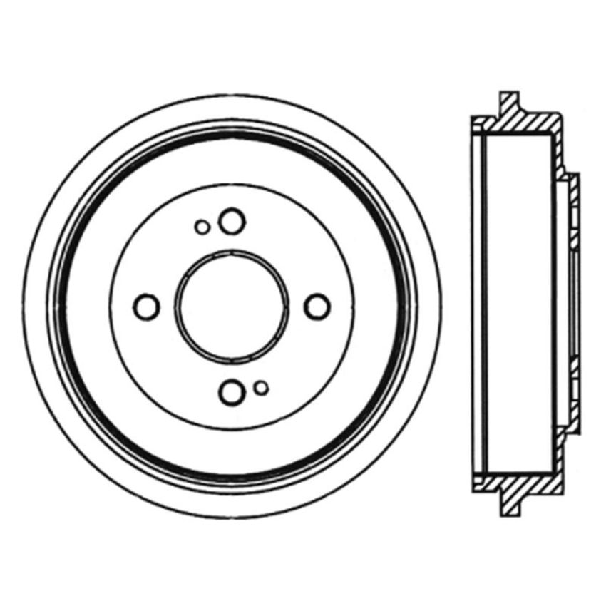 CENTRIC PARTS 122.40014 Centric Premium Brake Drum
