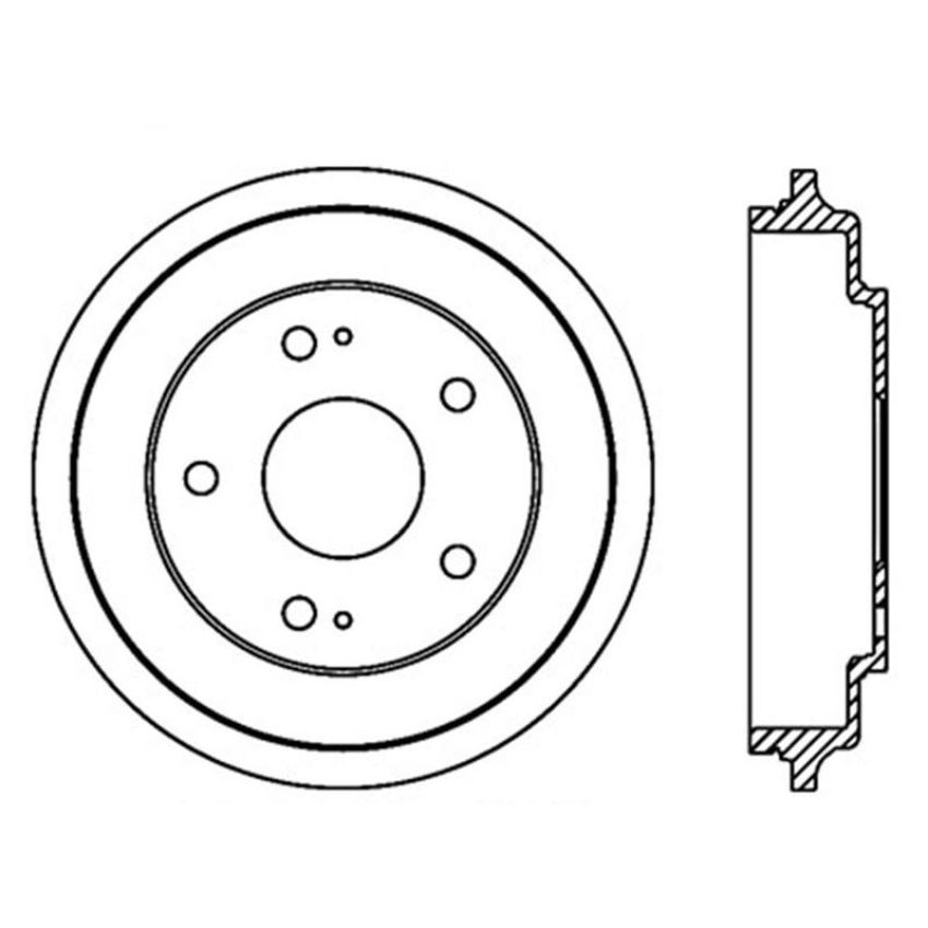 CENTRIC PARTS 122.40017 Centric Premium Brake Drum