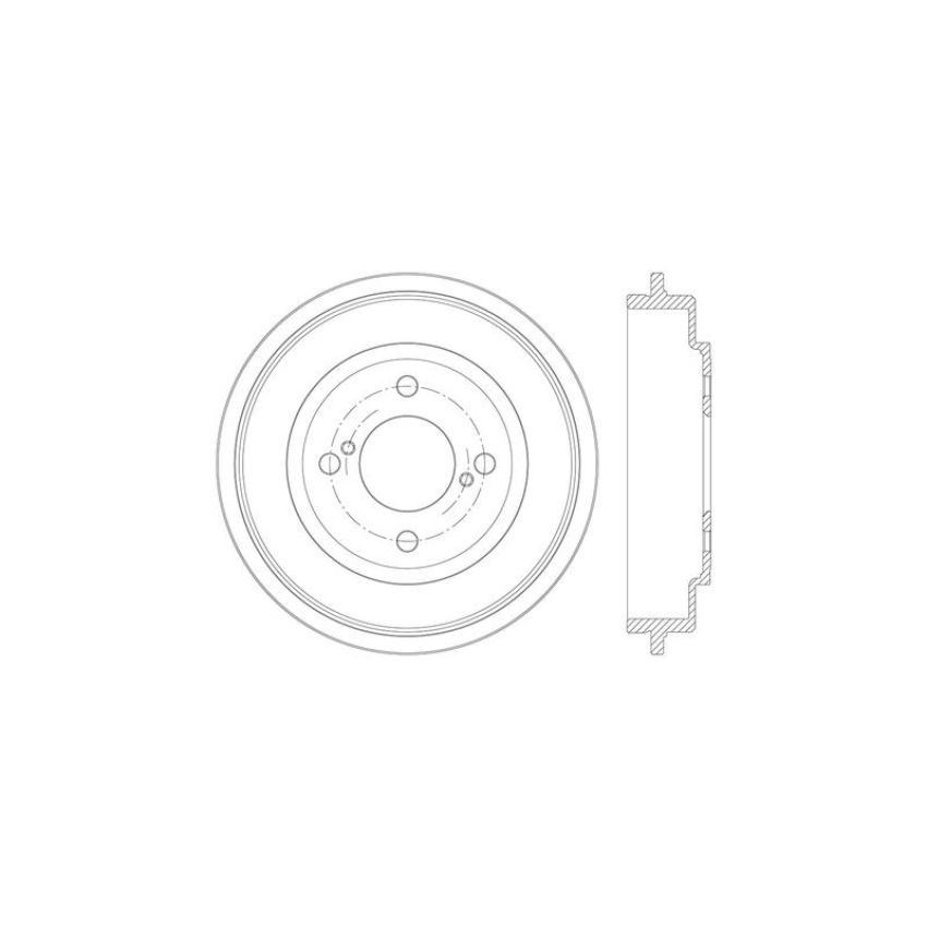 CENTRIC PARTS 122.40018 Centric Premium Brake Drum