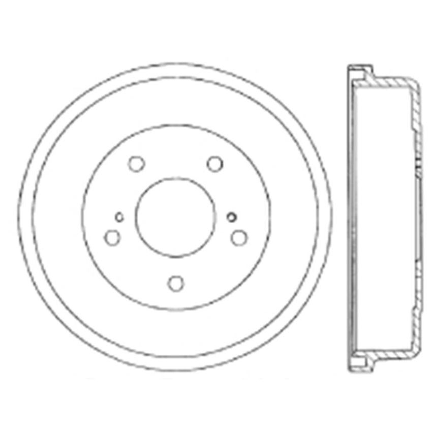 CENTRIC PARTS 122.42016 Centric Premium Brake Drum