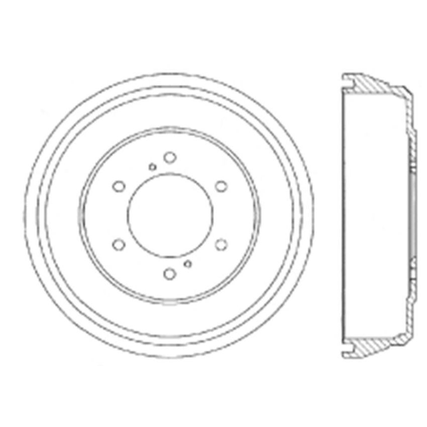 CENTRIC PARTS 122.42024 Centric Premium Brake Drum