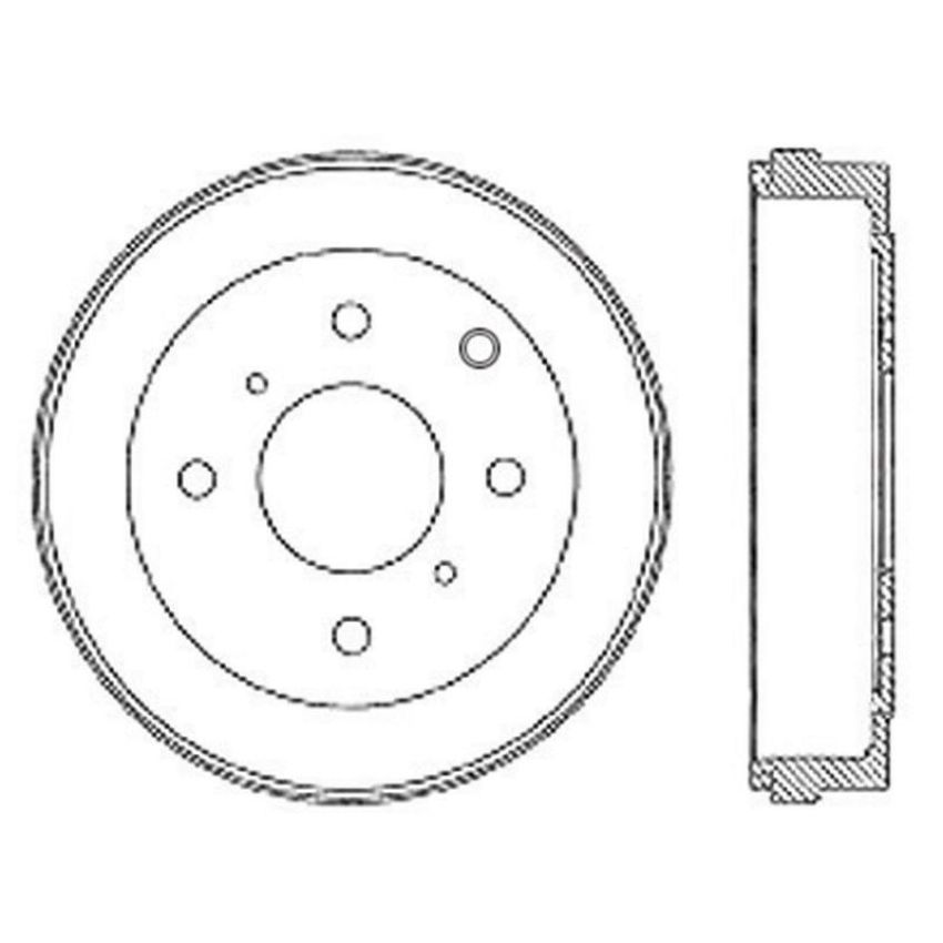 CENTRIC PARTS 122.42027 Centric Premium Brake Drum