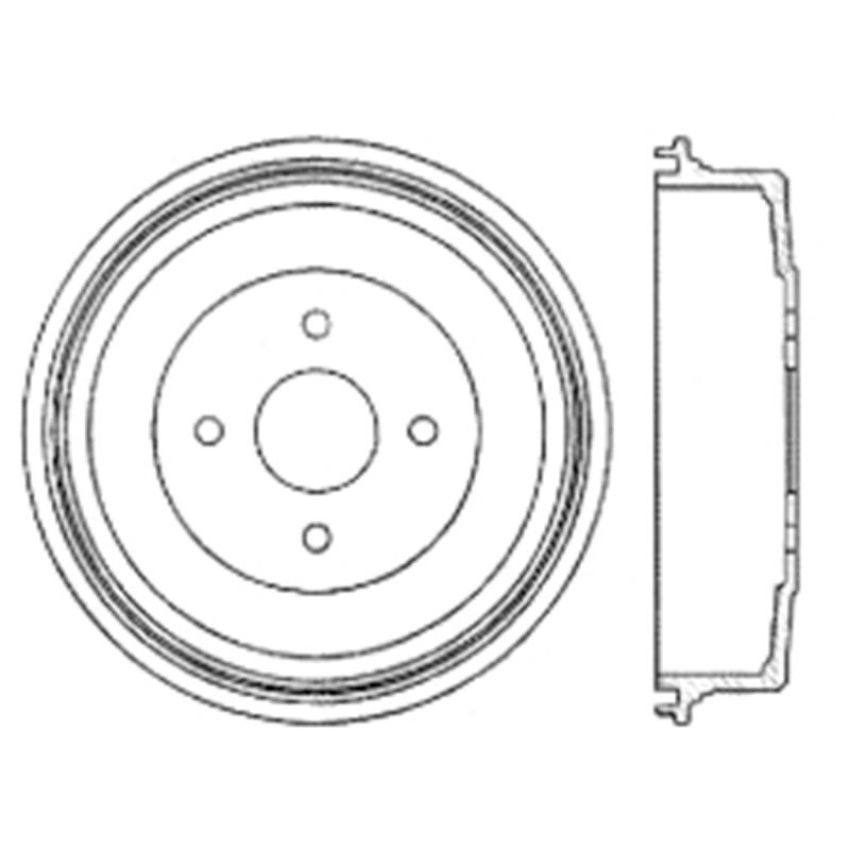 CENTRIC PARTS 122.43002 Centric Premium Brake Drum