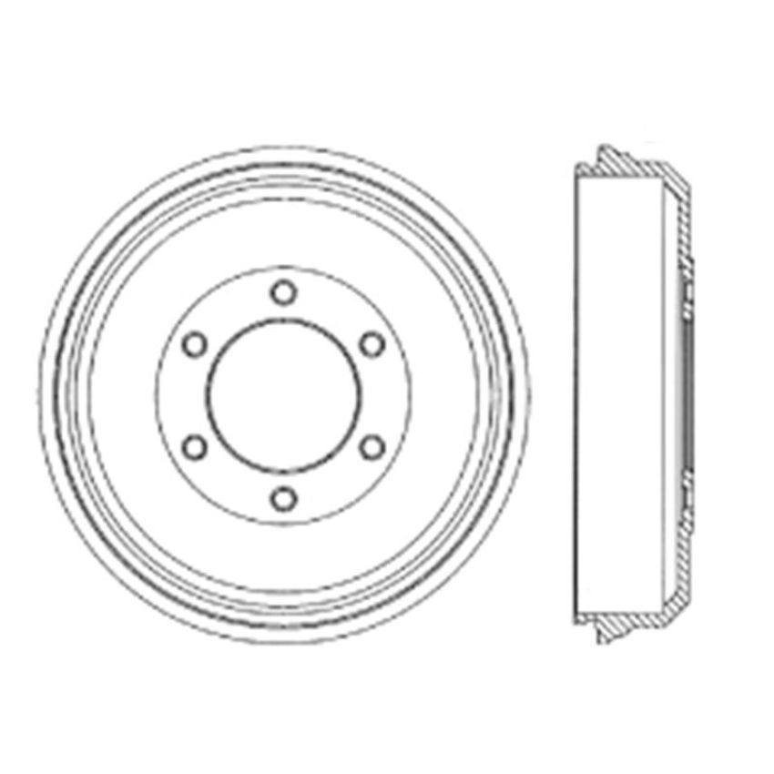 CENTRIC PARTS 122.43006 Centric Premium Brake Drum