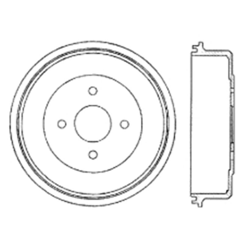 CENTRIC PARTS 122.44001 Centric Premium Brake Drum