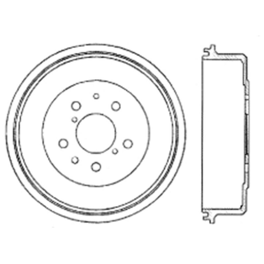 CENTRIC PARTS 122.44002 Centric Premium Brake Drum