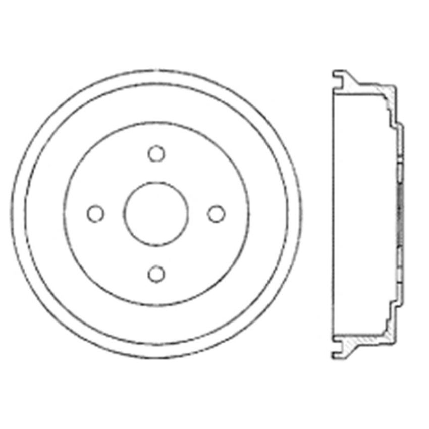 CENTRIC PARTS 122.44005 Centric Premium Brake Drum
