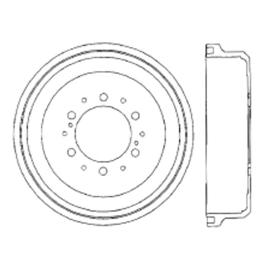 CENTRIC PARTS 122.44022 Centric Premium Brake Drum