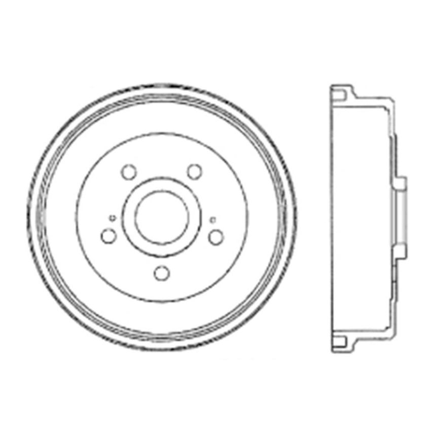CENTRIC PARTS 122.44024 Centric Premium Brake Drum