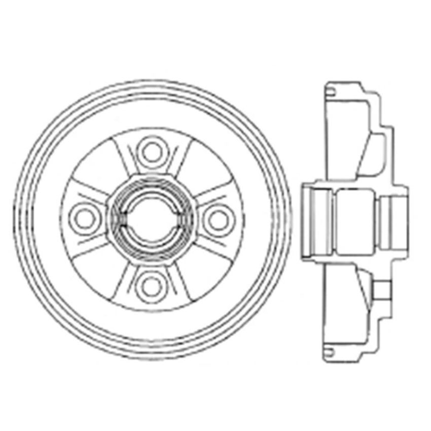 CENTRIC PARTS 122.44029 Centric Premium Brake Drum