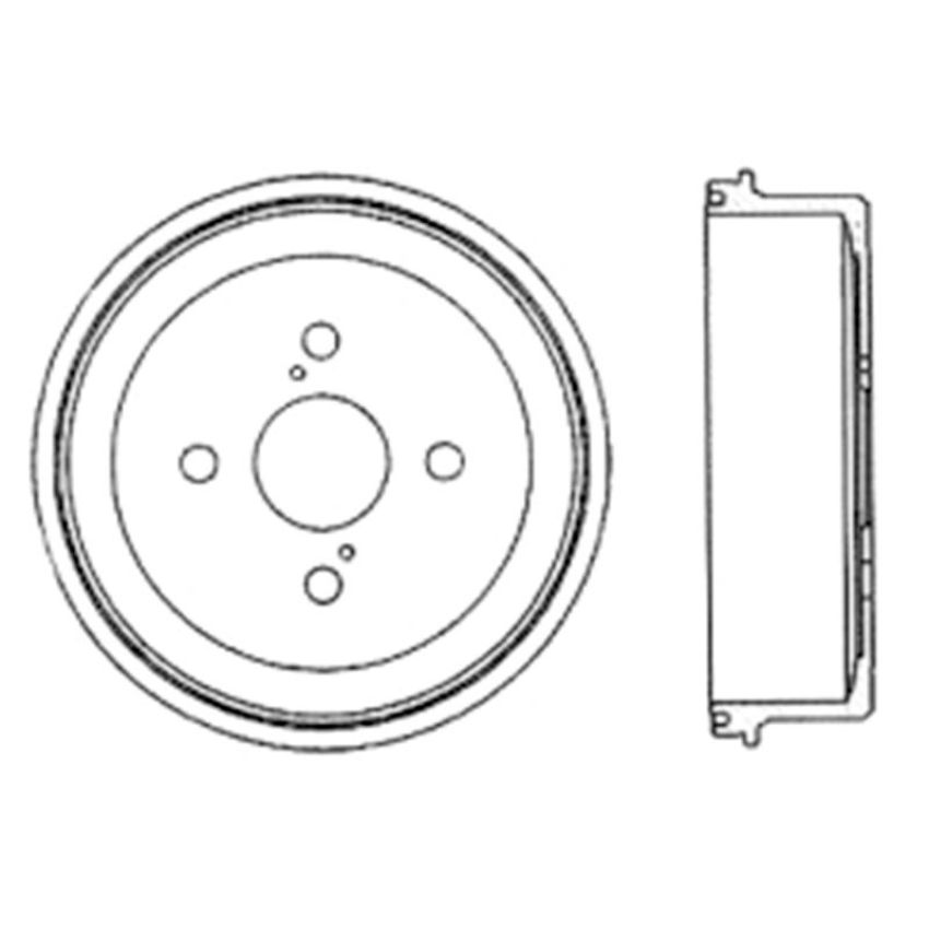 CENTRIC PARTS 122.44032 Centric Premium Brake Drum
