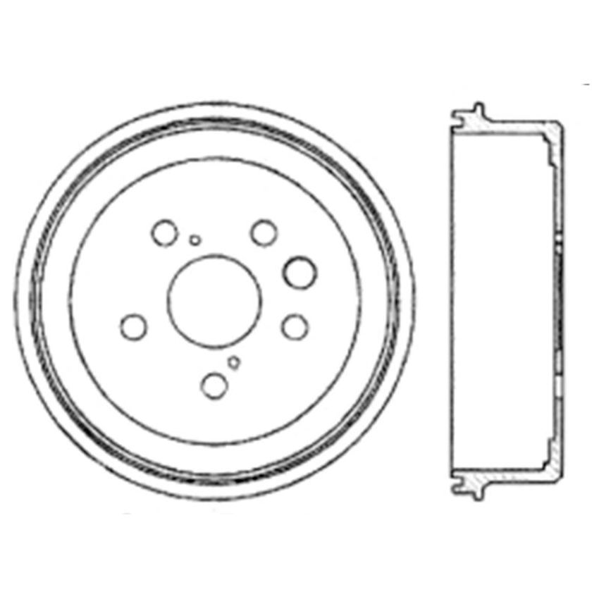 CENTRIC PARTS 122.44036 Centric Premium Brake Drum