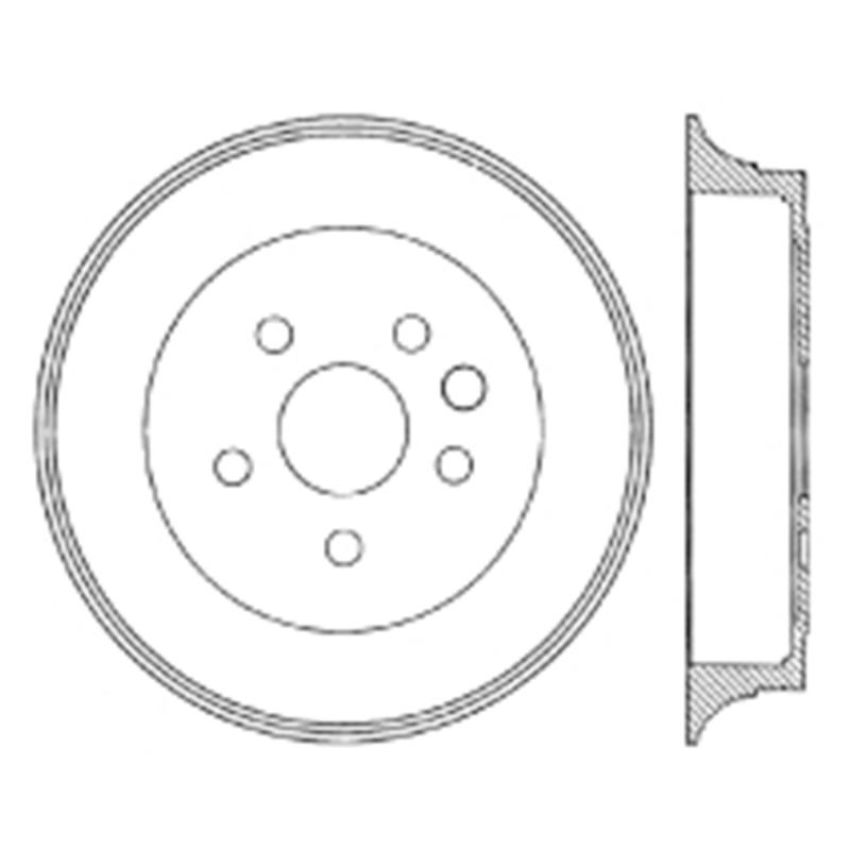 CENTRIC PARTS 122.44037 Centric Premium Brake Drum
