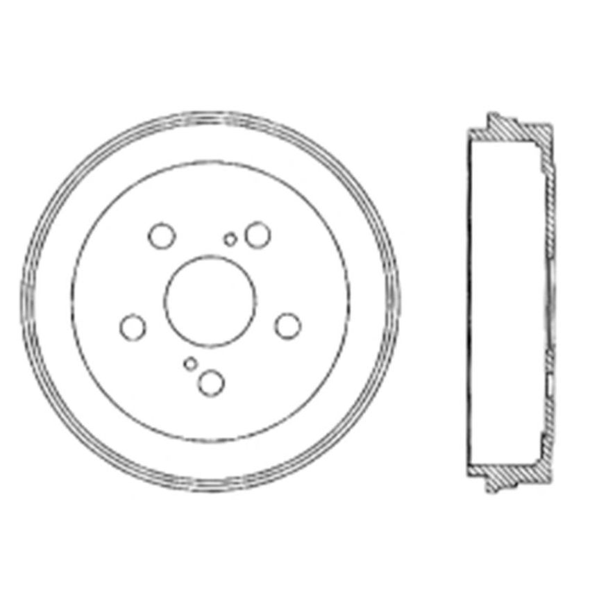 CENTRIC PARTS 122.44038 Centric Premium Brake Drum