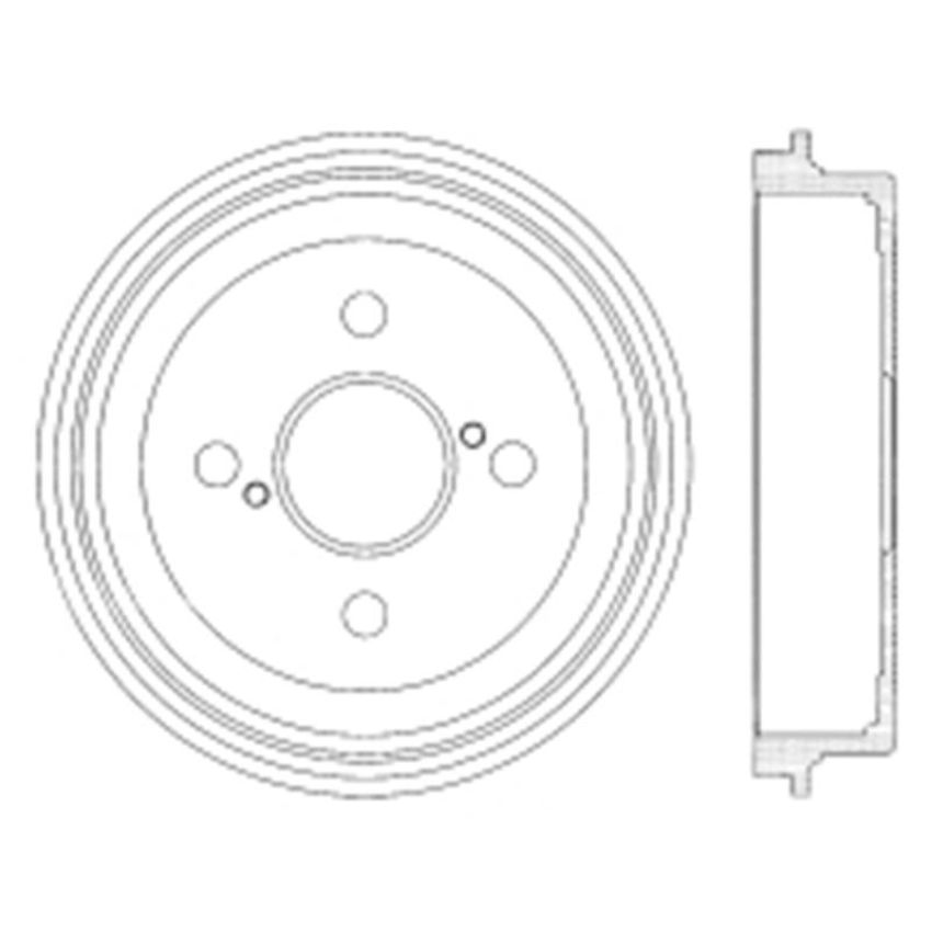 CENTRIC PARTS 122.44039 Centric Premium Brake Drum