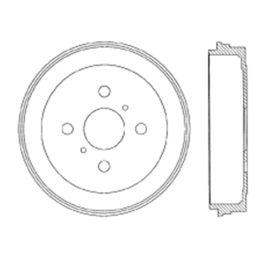 CENTRIC PARTS 122.44040 Centric Premium Brake Drum