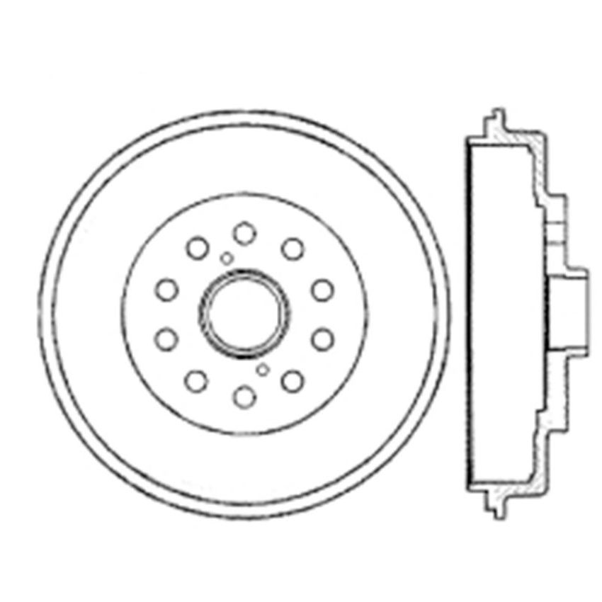 CENTRIC PARTS 122.44043 Centric Premium Brake Drum