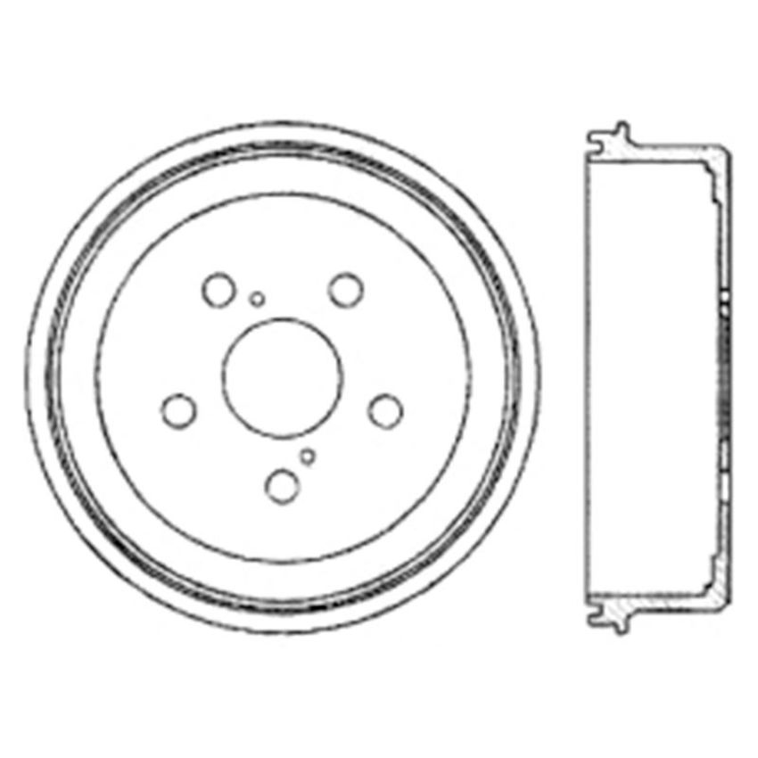 CENTRIC PARTS 122.44044 Centric Premium Brake Drum