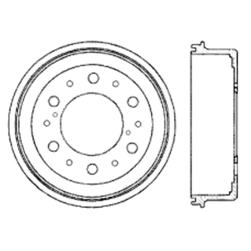 CENTRIC PARTS 122.44046 Centric Premium Brake Drum