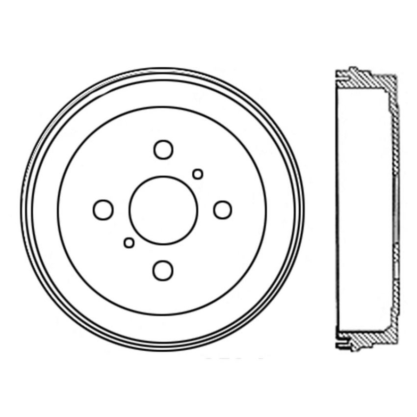 CENTRIC PARTS 122.44048 Centric Premium Brake Drum